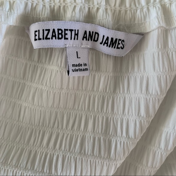 Elizabeth and James New Without Tags Inconspicuous Flaw white Blouse Size Large - Picture 7 of 12
